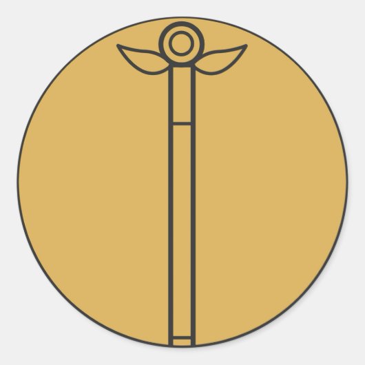 Sticker Rond Baguette magique (Devant)