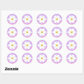 Sticker Rond Baguette moelleuse Pastel Stand Tall et Sparkle (Feuille)