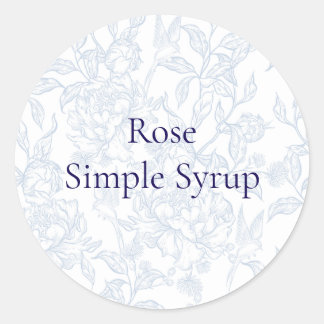 Sticker Rond Baguette rose simple Sirop