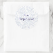 Sticker Rond Baguette rose simple Sirop (Sac)