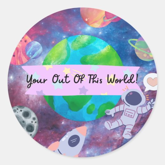 Sticker Rond Baguette Valentine (Devant)