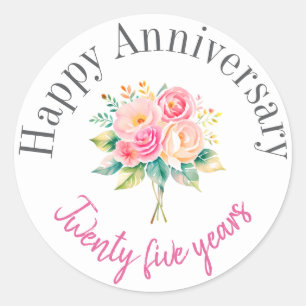 Sticker Rond Baguettes d'anniversaire joyeuses