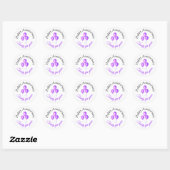 Sticker Rond Baguettes d'anniversaire joyeuses (Feuille)