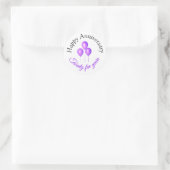 Sticker Rond Baguettes d'anniversaire joyeuses (Sac)