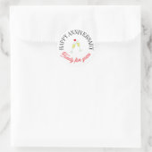 Sticker Rond Baguettes d'anniversaire joyeuses (Sac)