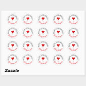 Sticker Rond Baguettes d'anniversaire joyeuses (Feuille)