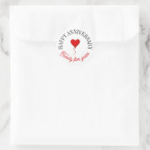 Sticker Rond Baguettes d'anniversaire joyeuses (Sac)