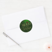 Sticker Rond Baguettes de Noël joyeuses (Enveloppe)