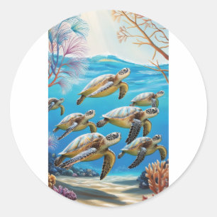 Sticker Rond Baguettes joyeuses