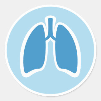 Sticker Rond Baguettes pulmonaires rondes pulmonaires pulmonair