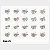 Sticker Rond Bah Humbug (Feuille)