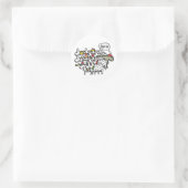 Sticker Rond Bah Humbug (Sac)