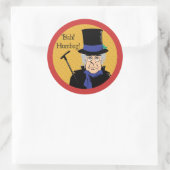 Sticker Rond Bah ! Humbug ! Ebenezer Scrooge (Sac)