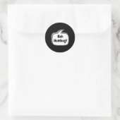 Sticker Rond Bah Humbug Speech Bubble T Shirt  (Sac)