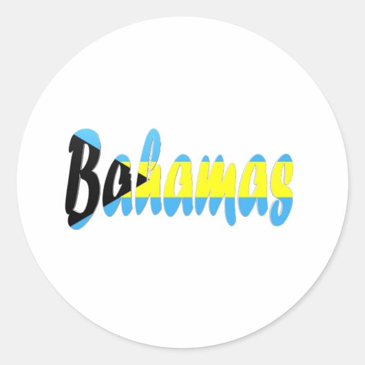 Sticker Rond Bahamas (Devant)