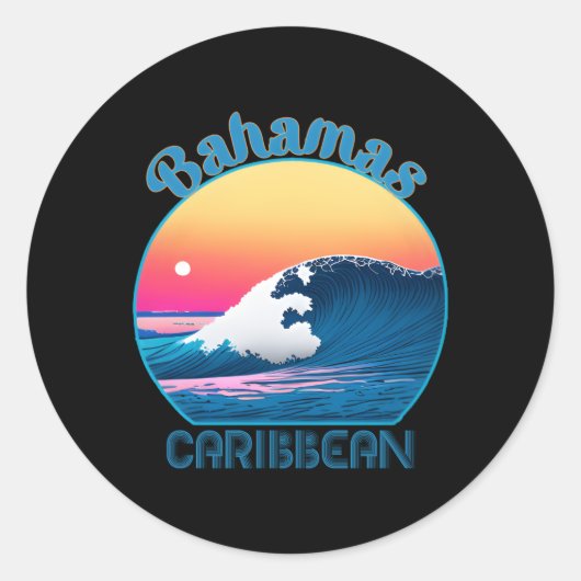 Sticker Rond Bahamas (Devant)
