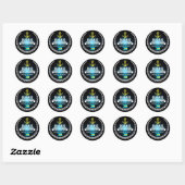 Sticker Rond Bahamas (Feuille)