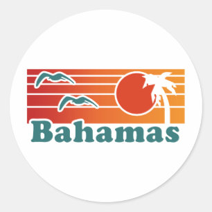 Sticker Rond Bahamas