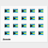 Sticker Rond Bahamas (Feuille)