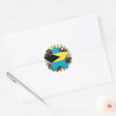 Sticker Rond Bahamas Star (Enveloppe)