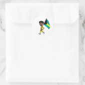 Sticker Rond Bahamian Boy (Sac)