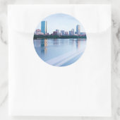 Sticker Rond Baie de Boston Back sur Charles (Sac)