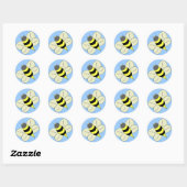 Sticker Rond Baie de Busy (Feuille)