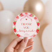 Sticker Rond Baie Fraise