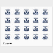 Sticker Rond Baie Glacier Alaska (Feuille)