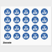 Sticker Rond Baie Glacier Alaska (Feuille)