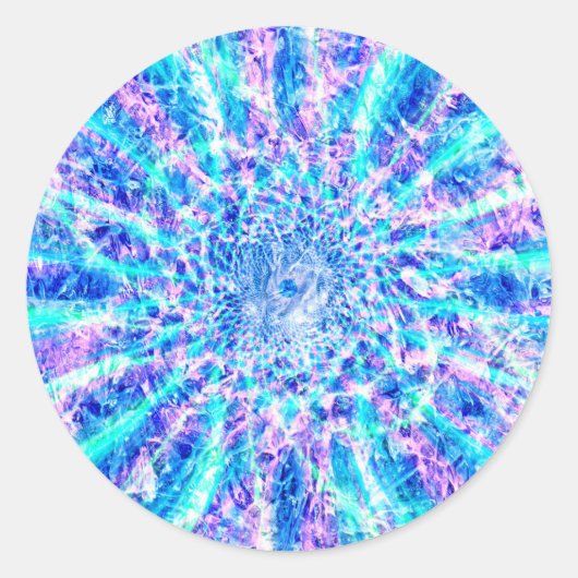 Sticker Rond Baies de glace (Devant)