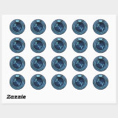 Sticker Rond Baies/Rat (Feuille)