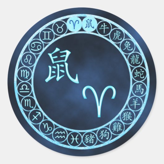 Sticker Rond Baies/Rat (Devant)