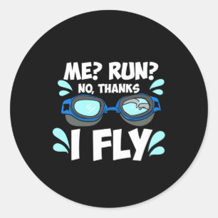 Sticker Rond Baignade