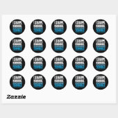 Sticker Rond Baignade I Swimmer (Feuille)