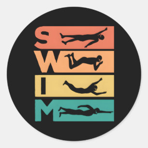 Sticker Rond Baignade Pour Les Baigneurs