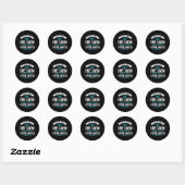 Sticker Rond Baignade - Vous n'êtes qu'à une nage (Feuille)