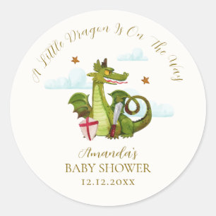Sticker Rond Baignée de bébé Little Dargon Cloud Star Mythique
