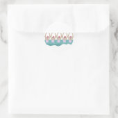 Sticker Rond Baigneurs artistiques | Illustration de natation a (Sac)