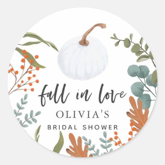 Sticker Rond Baignez dans l'amour Réception de mariage rustique (Devant)