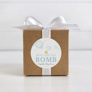 Sticker Rond Bain Bomb Baby shower en caoutchouc Canard Favoris