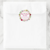 Sticker Rond Bain D'Aquarelle Blanche Et Emballage Spa (Sac)