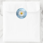 Sticker Rond Baise blanche gaie (Sac)