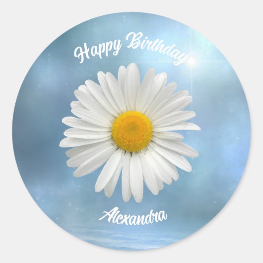 Sticker Rond Baise blanche gaie (Devant)