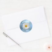 Sticker Rond Baise blanche gaie (Enveloppe)