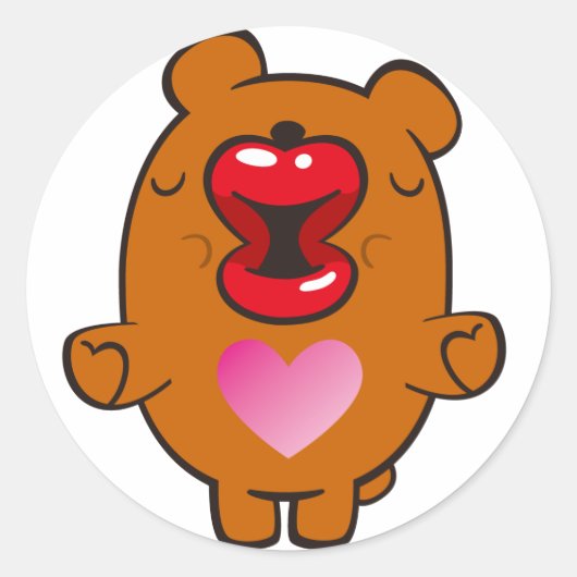 Sticker Rond baiser (Devant)