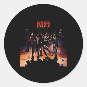 Sticker Rond Baiser 1976 Détroyer