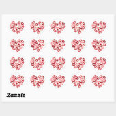 Sticker Rond Baisers (Feuille)