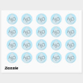 Sticker Rond Baisse H2O (Feuille)