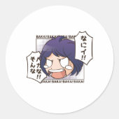 Sticker Rond Baka anime (Devant)